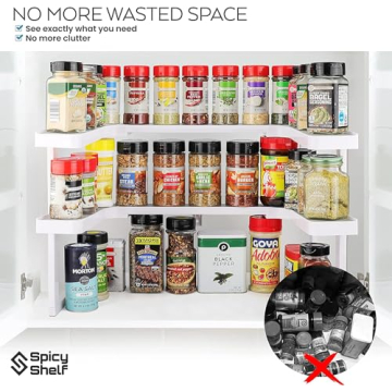 Spicy Shelf Organize Up to 64 Spices with Ease
