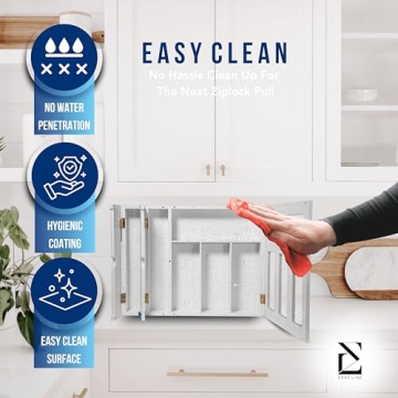 EDGE LINE Bamboo Kitchen Storage Organizer with Cutters