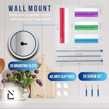 EDGE LINE Bamboo Kitchen Storage Organizer with Cutters