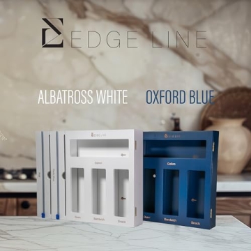 EDGE LINE Bamboo Kitchen Storage Organizer with Cutters