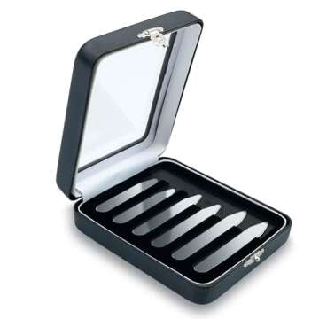 Flocade Metal Collar Stays For Men.Rustless Iron Collar Stays.2.2/2.5/2.75 Inch,three pairs pack.