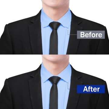 Flocade Metal Collar Stays For Men.Rustless Iron Collar Stays.2.2/2.5/2.75 Inch,three pairs pack.