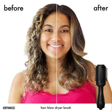 Amika Hair Blow Dryer Brush 2.0 - For Effortless Styling