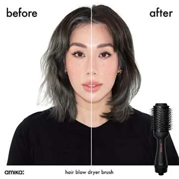 Amika Hair Blow Dryer Brush 2.0 - For Effortless Styling