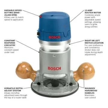 Bosch 1617EVS-46 Variable-Speed Router for Woodworking