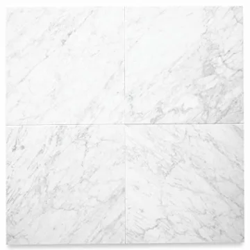 Elegant Premium Carrara White Marble 12x12 Tile for Renovations