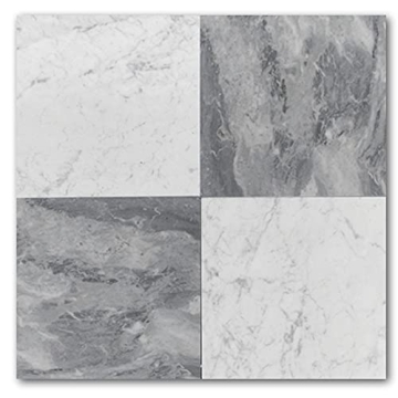 Elegant Premium Carrara White Marble 12x12 Tile for Renovations