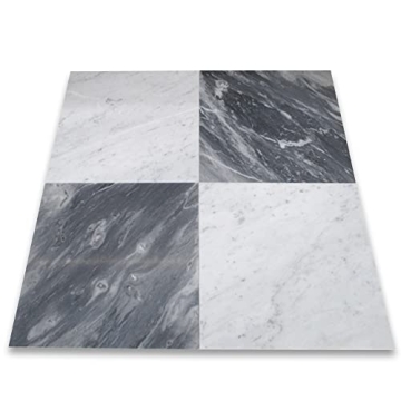 Elegant Premium Carrara White Marble 12x12 Tile for Renovations
