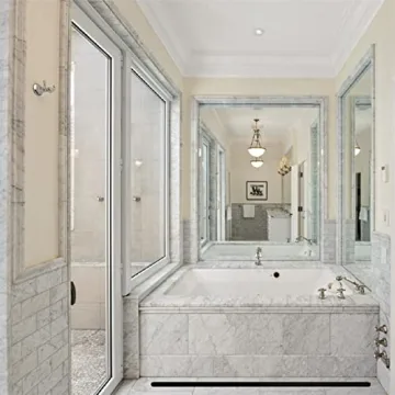 Elegant Premium Carrara White Marble 12x12 Tile for Renovations