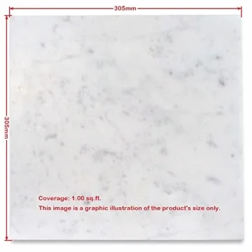Elegant Premium Carrara White Marble 12x12 Tile for Renovations