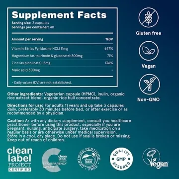 Puori Organic Magnesium Zinc Supplement - 300mg - 240 Vegan Capsules - High Absorption M3 Complex for Sleep, Immune Support, Energy, Muscle Recovery, Relaxation & Leg Cramps - Zinc & Vitamin B6