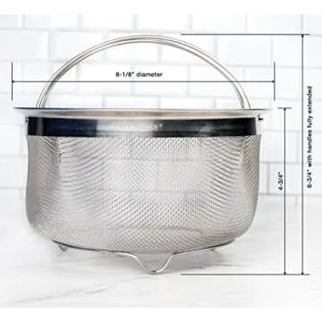 RSVP International Mesh Colander for Pressure Cookers 3 Quarts