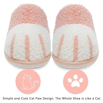 SINNO Cute Animal Slippers for Women Indoor Outdoor Memory Foam House Slippers Soft Warm Cozy Fuzzy Bedroom Non-Slip Shoes Christmas Gift ladies Slippers
