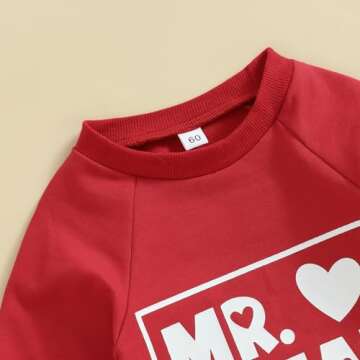 Rarjuiey My First Valentines Day Baby Boy Outfits Newborn Valentine Romper Love Heart Playsuit Jumps...