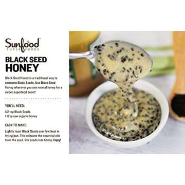 SUNFOOD Organic Black Seeds, 8 OZ