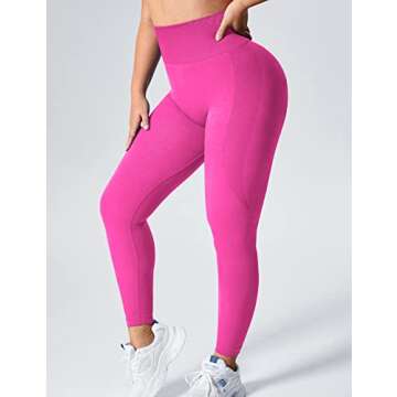 YEOREO Seamless Gym Leggings High Waist Tummy Control