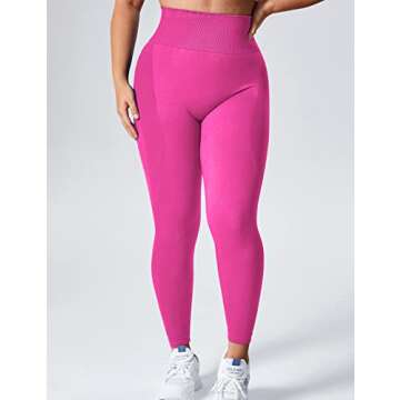 YEOREO Seamless Gym Leggings High Waist Tummy Control