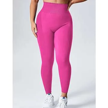 YEOREO Seamless Gym Leggings High Waist Tummy Control