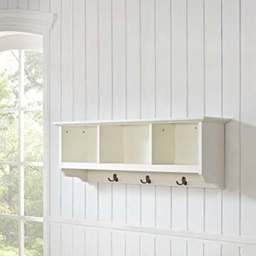 Crosley Brennan Entryway Wall Shelf - Elegant Storage Solution