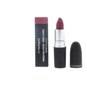 MAC Powder Kiss Lipstick # Burning Love - Elegant Red Wine