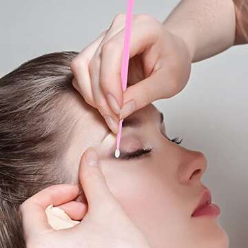 400 PCS include 200PCS Disposable Eyelash Brushes and 200PCS Micro Brushes Disposable Mascara Brushes Wand Disposable Micro Applicator Brush Crystal Eyelash Extension Makeup Brush Tool Kits