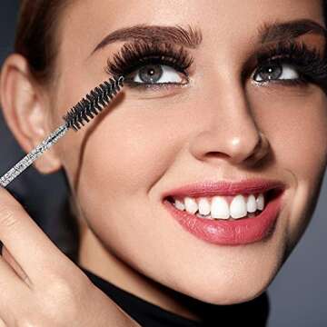 400 PCS include 200PCS Disposable Eyelash Brushes and 200PCS Micro Brushes Disposable Mascara Brushes Wand Disposable Micro Applicator Brush Crystal Eyelash Extension Makeup Brush Tool Kits