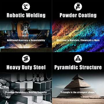 BIG RED 3 Ton Torin Steel Jack Stands with Double Locking Security