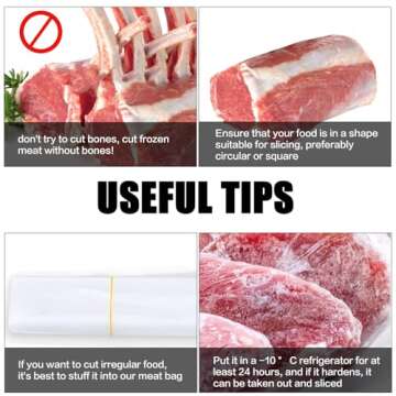 Frozen Meat Slicer - Goldocean Stainless Steel Meat Cutter Beef Mutton Roll Manual Meat Slicer for Hot Pot BBQ Food Vegetable Medicinal Materials Slicer Slicing for Home Cooking