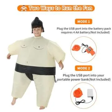 TOLOCO Inflatable Costume for Kids Sumo Wrestler