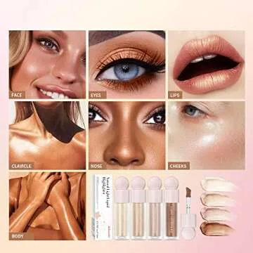 RILIMIOO Liquid Highlighter Stick - Waterproof Radiance