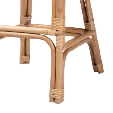 Neola Modern Bohemian Rattan Bar Stool for Stylish Seating