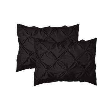 Elegant Comfort Luxury, Softest, Coziest 8-Piece Bed-in-a-Bag Comforter Set on Amazon Silky Soft Complete Set Includes Bed Sheet with Double Sided Storage Pockets, King/Cal King, Black