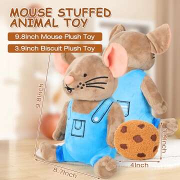 If You Give a Mouse a Cookie - Mouse Stuffed Animal Mini Toy Plush for Toddler Boys & Girls - Ages 3-8