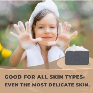 One With Nature Activated Charcoal Soap Bar Gift Box 6Pack