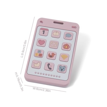 Safe Soft Silicone Phone Shape Teether for Infants