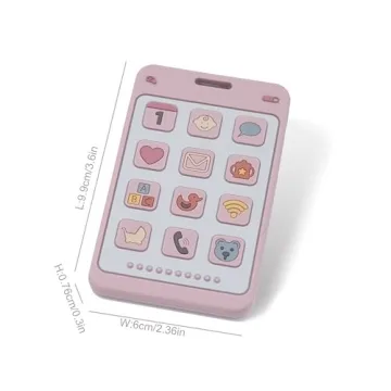 Safe Soft Silicone Phone Shape Teether for Infants