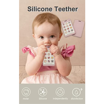 Safe Soft Silicone Phone Shape Teether for Infants