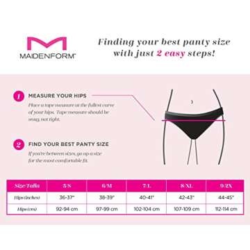 Maidenform Cheeky Panty Pack, Sexy Must Haves Lace Boyshorts for Women, 3-Pack, Black/Paris Nude/Crimson Sunset