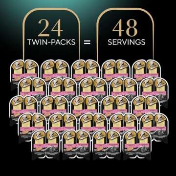 Sheba Perfect Portions Wet Cat Food Cuts in Gravy With Sustainable Salmon, 2.6 oz., Twin-Pack Trays ...