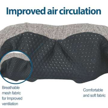 InvoSpa Shiatsu Back Shoulder and Neck Massager with Heat - Deep Tissue Kneading Pillow Massage - Back Massager, Shoulder Massager, Electric Full Body Massager Gift - Massagers for Neck and Back