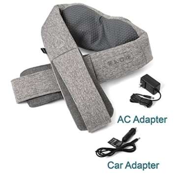 InvoSpa Shiatsu Back Shoulder and Neck Massager with Heat - Deep Tissue Kneading Pillow Massage - Back Massager, Shoulder Massager, Electric Full Body Massager Gift - Massagers for Neck and Back