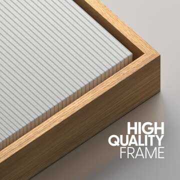 SIGNWIN Framed Canvas Print Wall Art Set Geometric Duotone Futuristic Arches Shapes Abstract Illustrations Modern Art Decorative Nordic Calm/Zen for Living Room, Bedroom, Office - 16"x24"x3 Natural