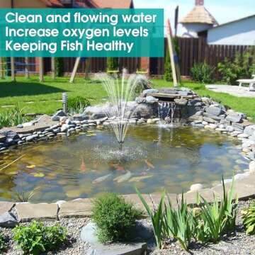 Biling Pond Filter and 660GPH Fountain Pump Kits for Ponds