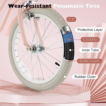 BABY JOY 18" Kids Bike with Training Wheels & Adjustable Seat