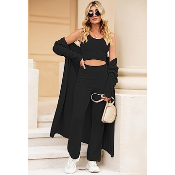 Fixmatti Women's Fuzzy 3 Piece Lounge Set - Cozy & Chic!