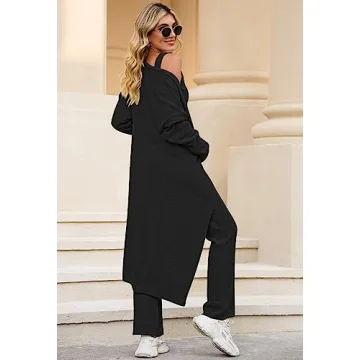 Fixmatti Women's Fuzzy 3 Piece Lounge Set - Cozy & Chic!