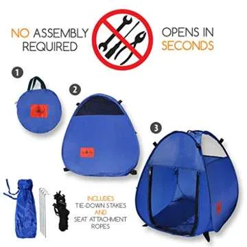 Portable Pop Up Pet House for Dogs and Cats