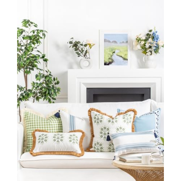 Hofdeco Coastal Outdoor Pillow Cover - 20x20 Durable Accessories