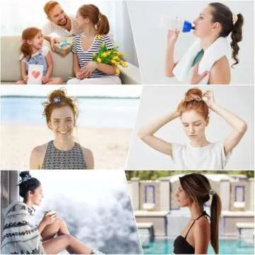 Whaline Velvet Hair Scrunchies - 12 Pack in Vibrant Colors