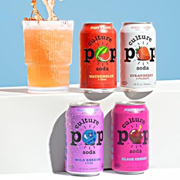 Culture Pop Probiotic Low Sugar Soda 12-pack
